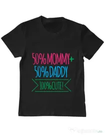 Tricou ADLER copil 100 Cute Negru