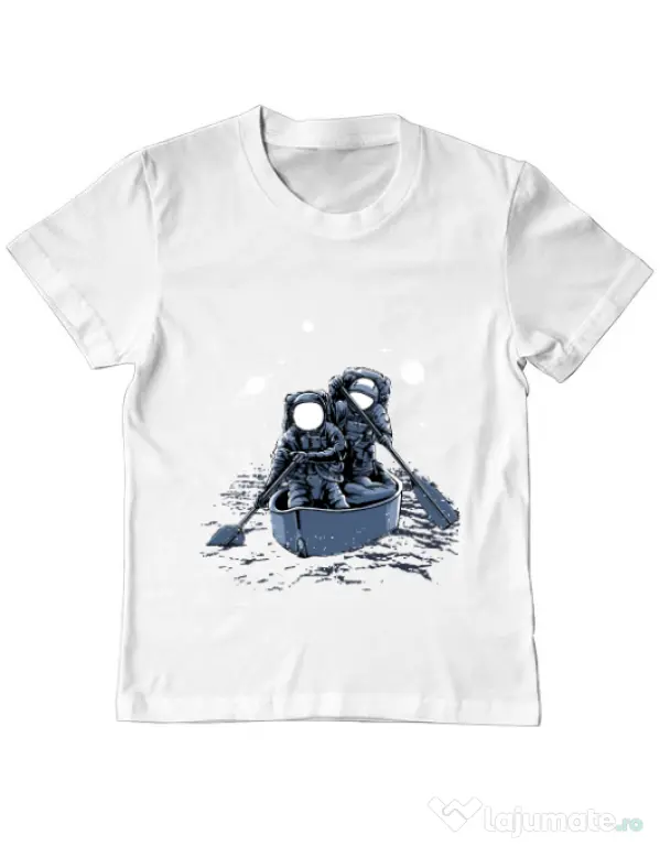 Tricou ADLER copil Across the galaxy Alb