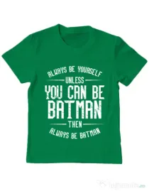 Tricou ADLER copil Always be batman Verde mediu