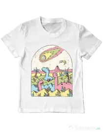 Tricou ADLER copil Asteroid Alb