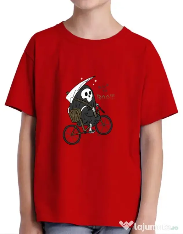 Tricou ADLER copil Back to Boo Rosu