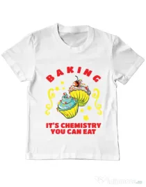 Tricou ADLER copil Baking Alb