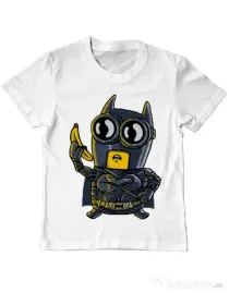 Tricou ADLER copil Bat minion Alb