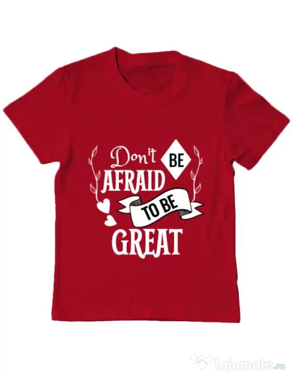 Tricou ADLER copil Be great Rosu