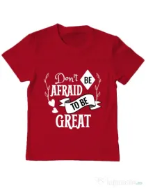 Tricou ADLER copil Be great Rosu