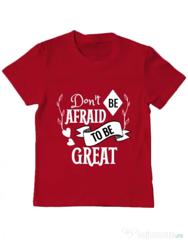 Tricou ADLER copil Be great Rosu