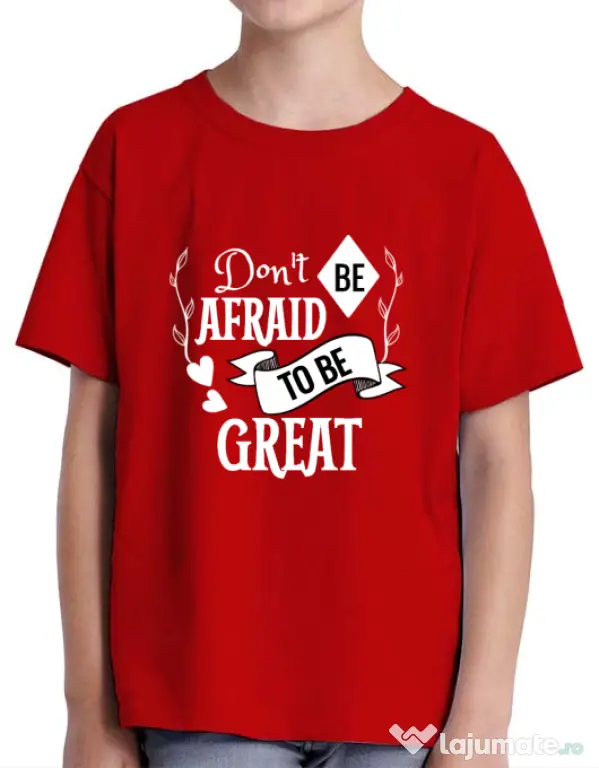 Tricou ADLER copil Be great Rosu