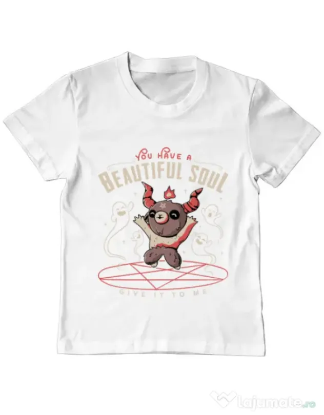 Tricou ADLER copil Beautiful soul Alb