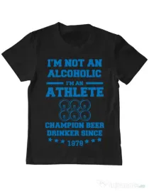 Tricou ADLER copil Beer champion Negru