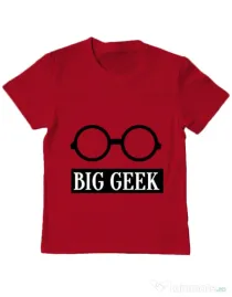 Tricou ADLER copil Big geek Rosu