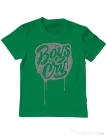 Tricou ADLER copil Boys Dont Cry Verde mediu
