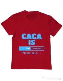Tricou ADLER copil Caca is loading Rosu