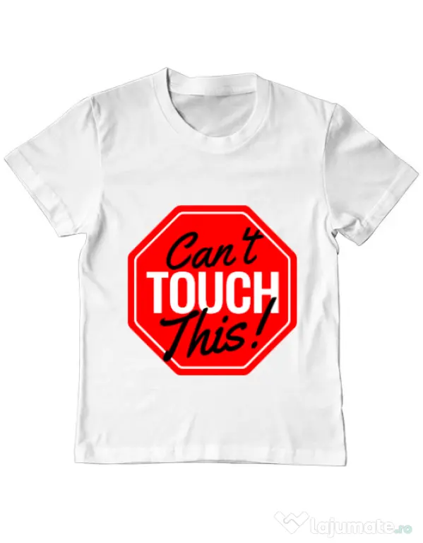Tricou ADLER copil Can’t touch this Alb