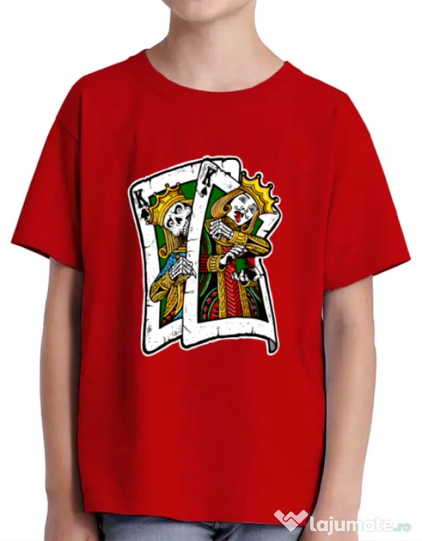 Tricou ADLER copil CARD Rosu
