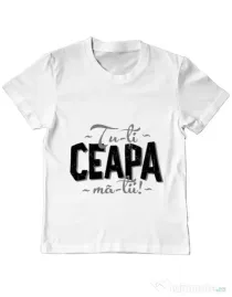 Tricou ADLER copil Ceapa ma-tii Alb