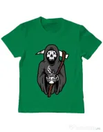 Tricou ADLER copil Coffee Reaper Verde mediu