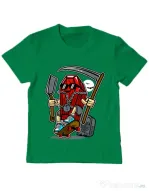 Tricou ADLER copil Coffin Skater Verde mediu