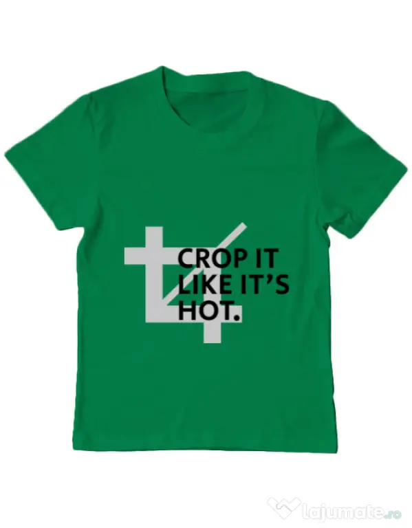 Tricou ADLER copil Crop it Verde mediu
