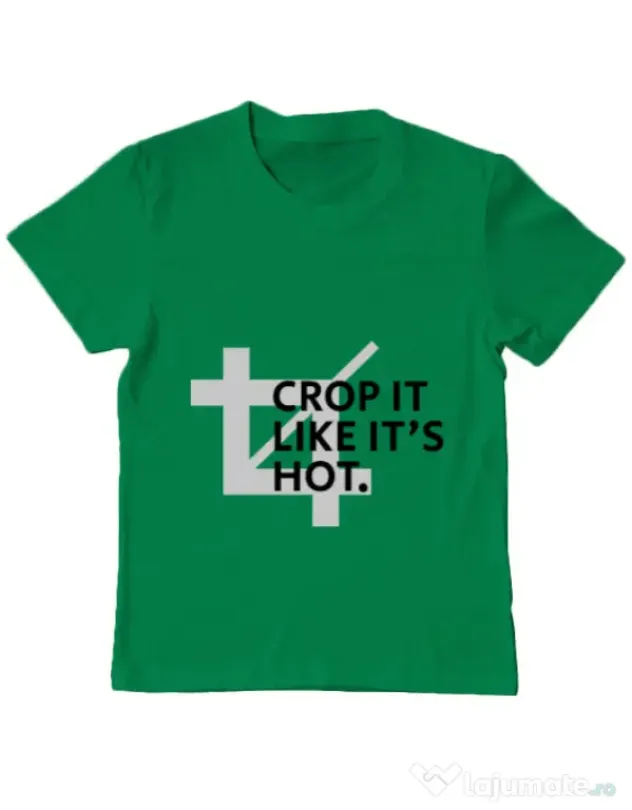 Tricou ADLER copil Crop it Verde mediu