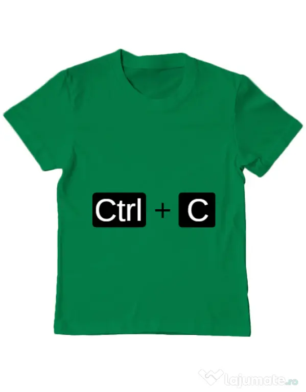 Tricou ADLER copil Ctrl Copy Verde mediu