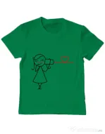 Tricou ADLER copil Cuvinte de dragoste 2 Verde mediu