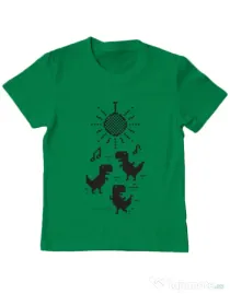 Tricou ADLER copil Dance Verde mediu