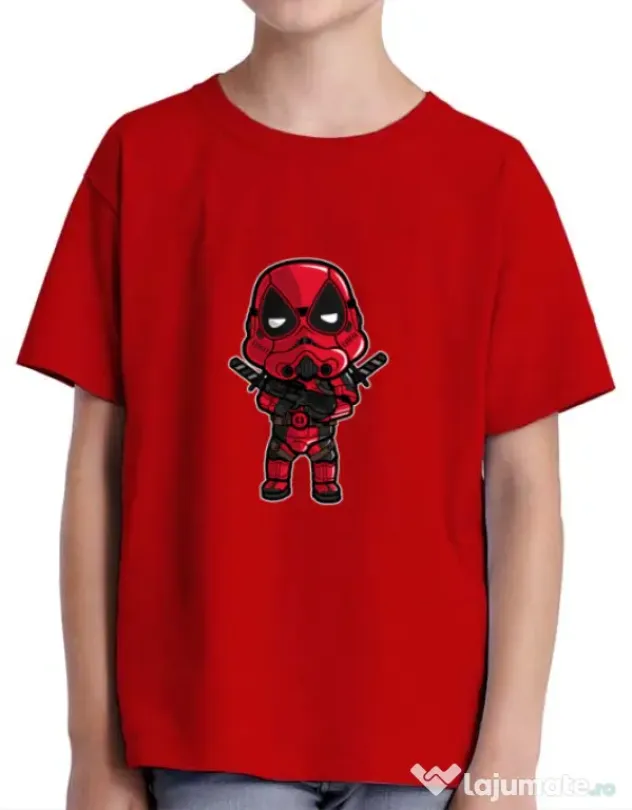 Tricou ADLER copil Deadtrooper Rosu