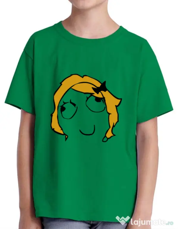 Tricou ADLER copil Derpina Verde mediu