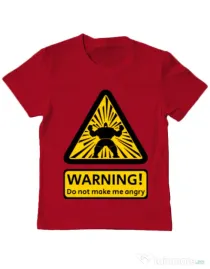 Tricou ADLER copil Do not make me angry Rosu