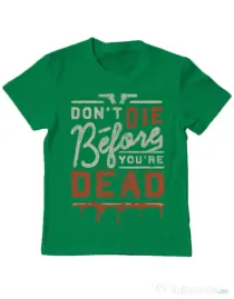 Tricou ADLER copil Dont die Verde mediu