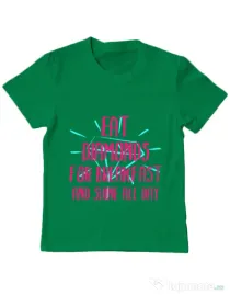 Tricou ADLER copil Eat diamonds Verde mediu