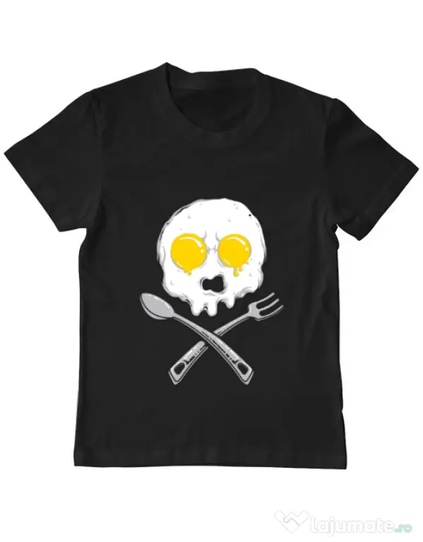 Tricou ADLER copil Eggskull Negru