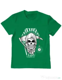 Tricou ADLER copil Experience death Verde mediu