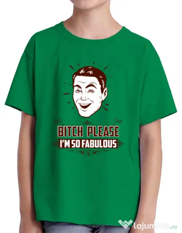 Tricou ADLER copil Fabulous Verde mediu