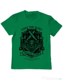 Tricou ADLER copil Fight For Glory Verde mediu
