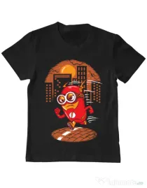 Tricou ADLER copil Flash minion Negru