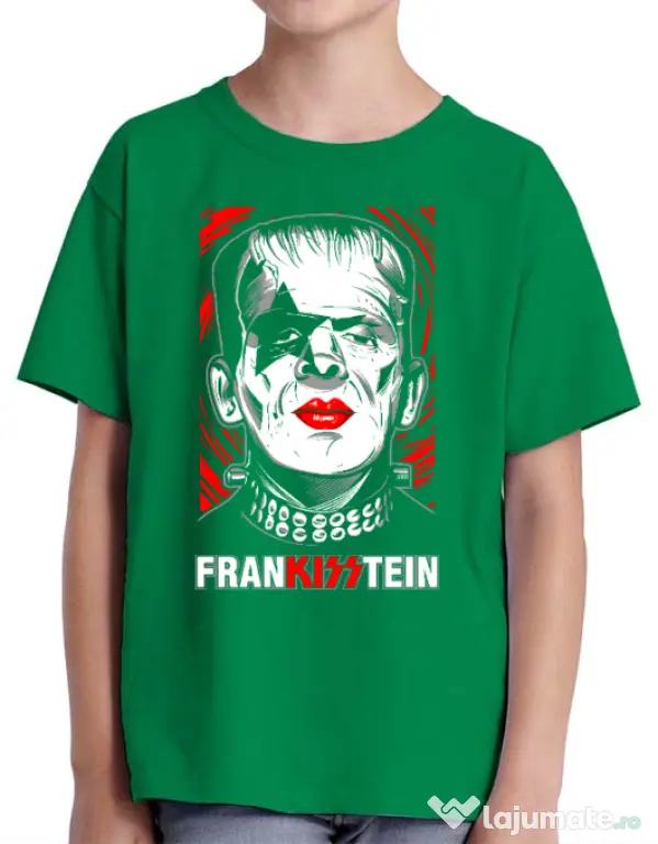 Tricou ADLER copil FRANKISSTEIN Verde mediu
