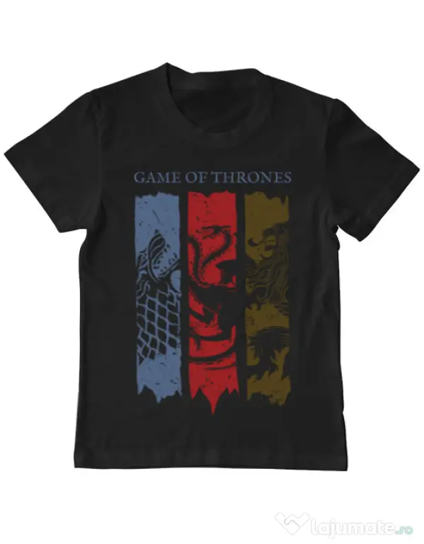 Tricou ADLER copil Game of Thrones Negru