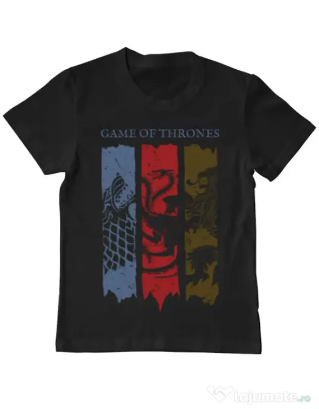 Tricou ADLER copil Game of Thrones Negru