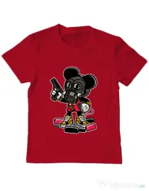 Tricou ADLER copil Gangsta Mouse Rosu