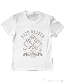 Tricou ADLER copil Gate Keeper Alb