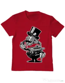 Tricou ADLER copil Gramophone head Rosu