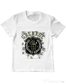 Tricou ADLER copil Grenade Alb