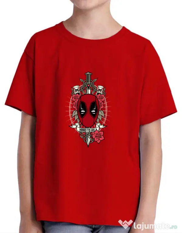Tricou ADLER copil Hard To Kill Rosu