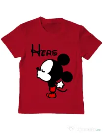 Tricou ADLER copil Hers Mickey Rosu