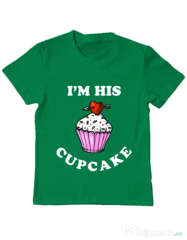 Tricou ADLER copil His cupcake Verde mediu