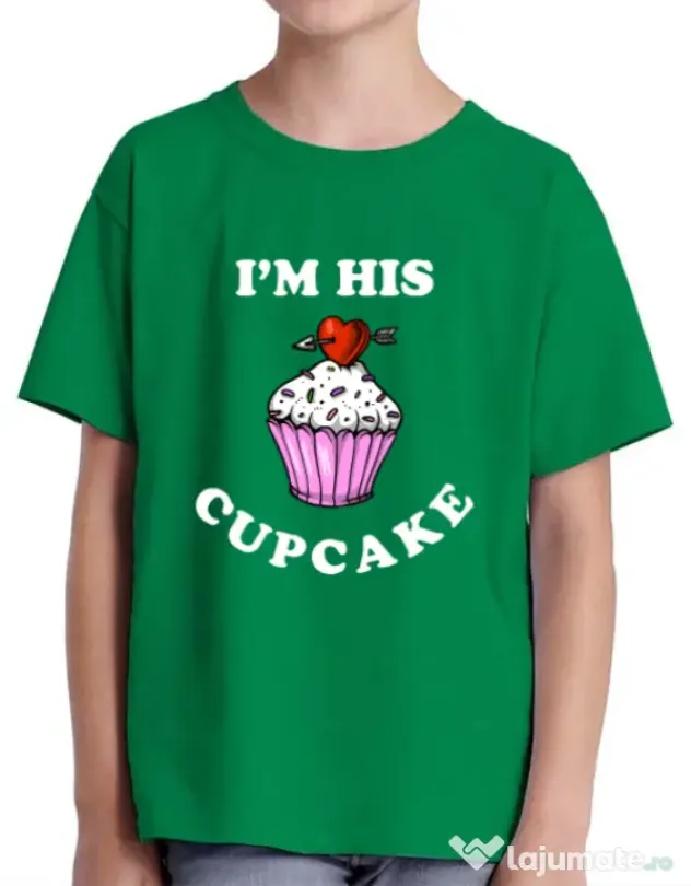 Tricou ADLER copil His cupcake Verde mediu