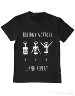 Tricou ADLER copil Holiday workout Negru