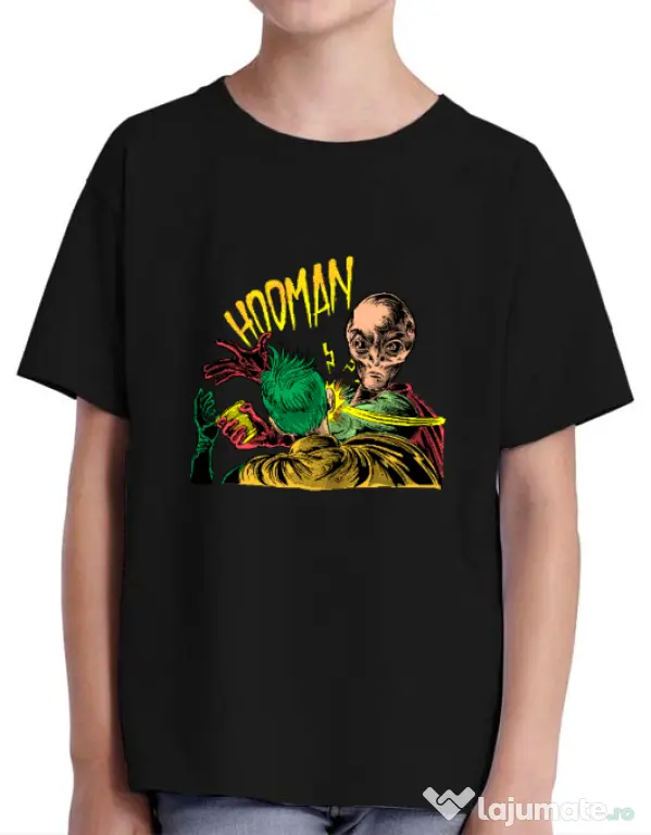 Tricou ADLER copil Hooman Negru