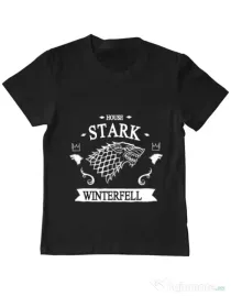 Tricou ADLER copil House Stark Negru